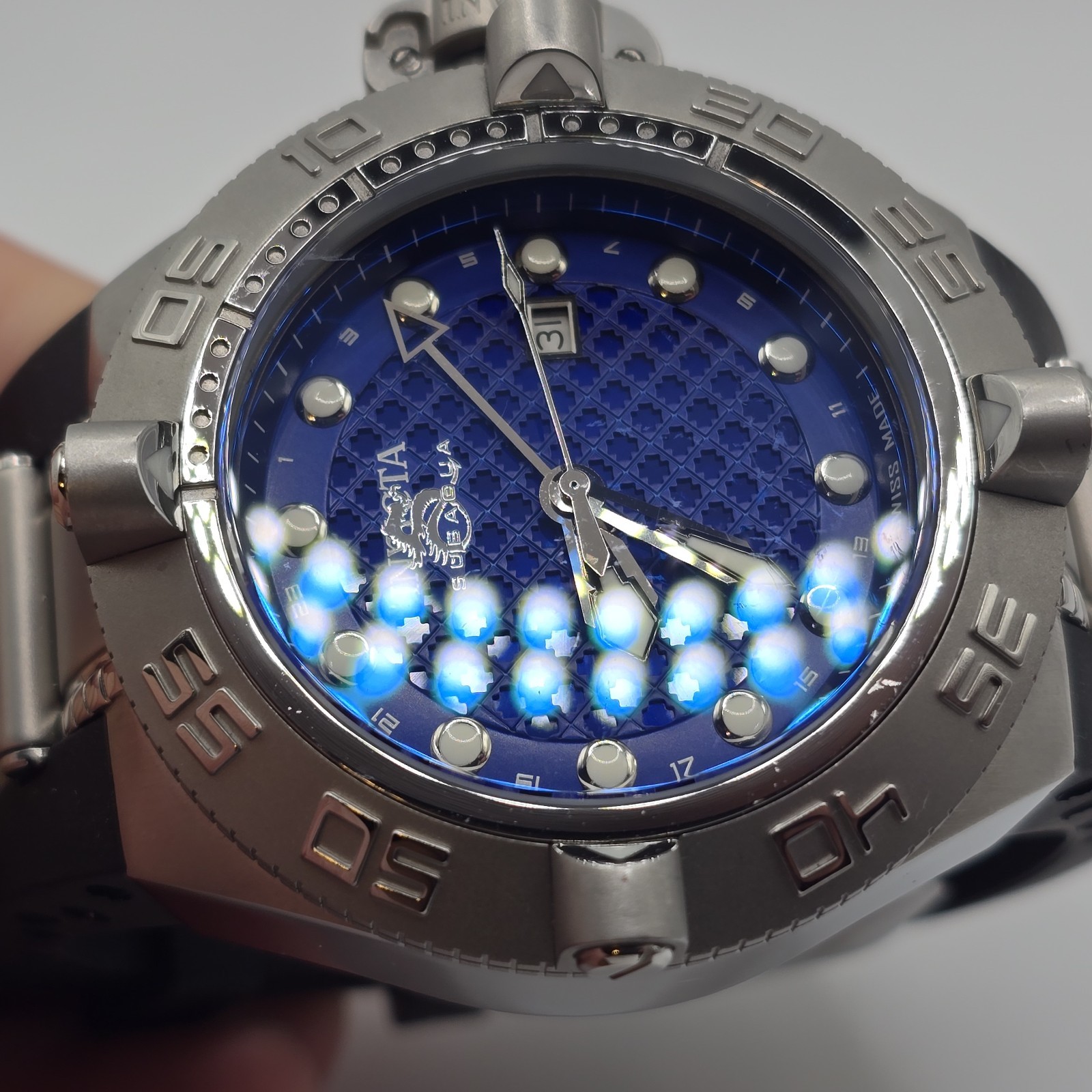 Invicta Subaqua Noma IV Swiss Made Men’s GMT Watch 1155 Blue