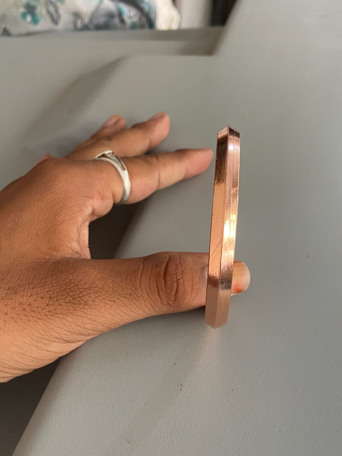 Solid Copper Cuff Bracelet Open Bangle Adjustable Handmade Unisex Wrist Band