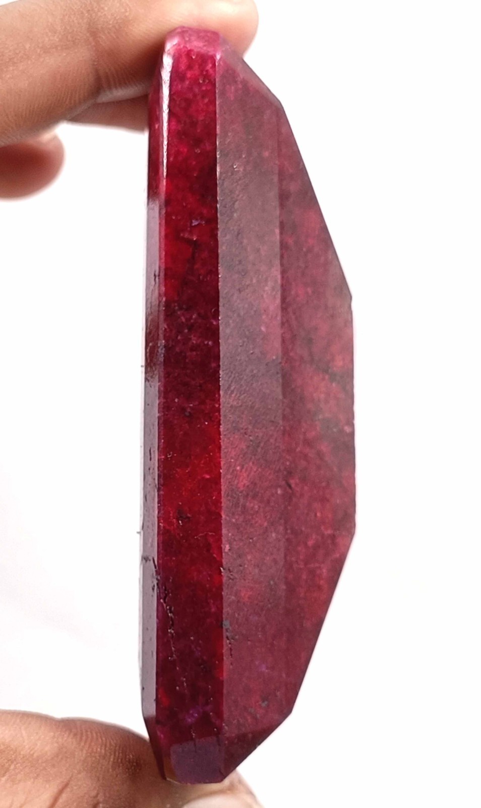 Winsome 920-1020 Ct Natural Red Ruby EGL Certified Emerald Cut Gemstone DNZ
