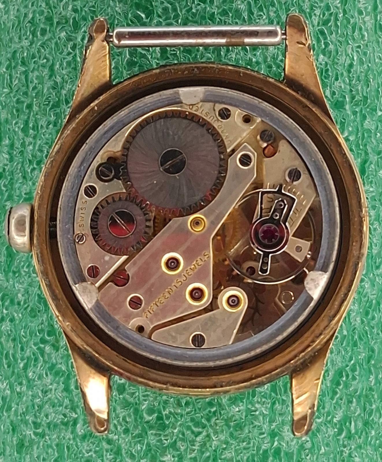 Lot W54 Mens Repco Watch Marlin 15J Manual Wind Up Movement Vintage Watch Parts