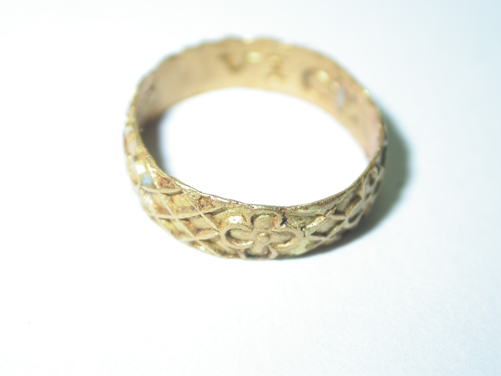 Gold posy ring 16th Century -Tiny 6 Months-1 year baby