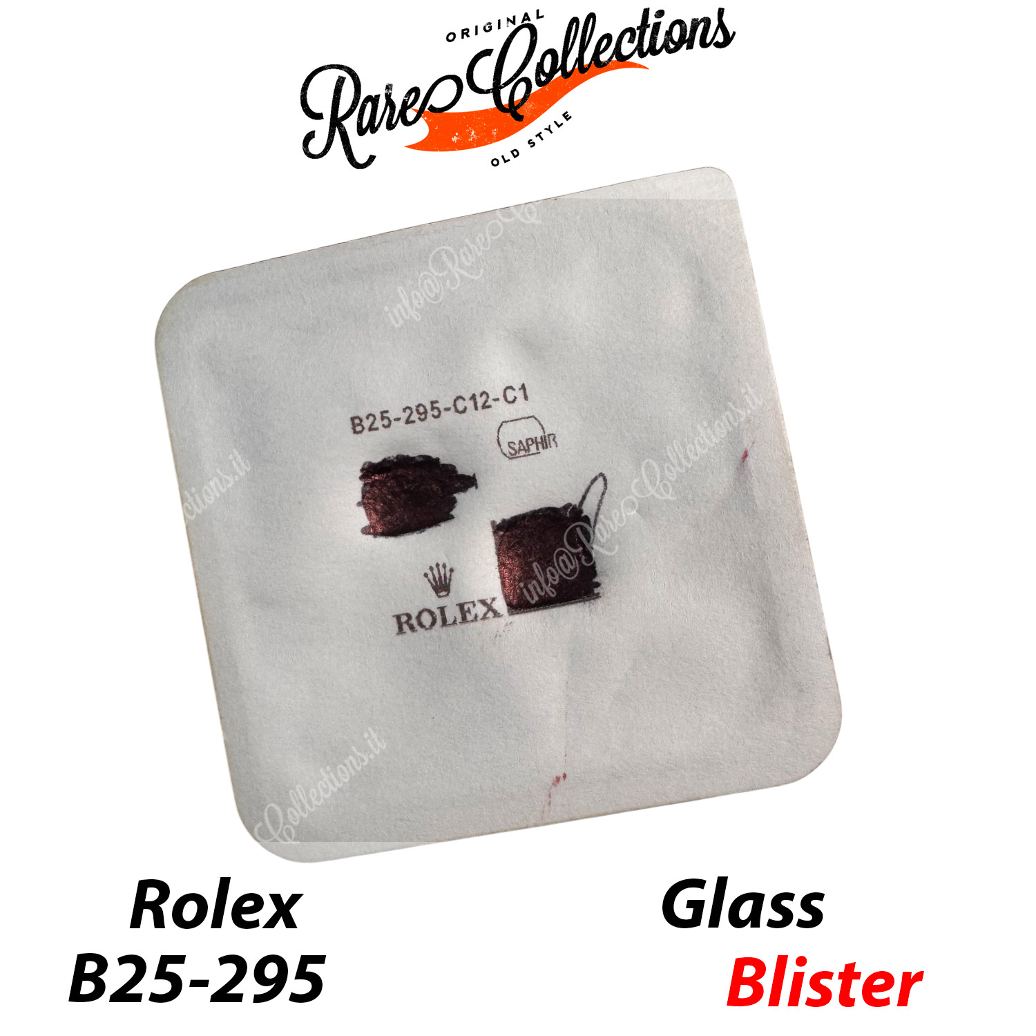 Rolex 25-295-C12-C1 New Blister X1 Piece X1 Piece Sapphire glass
