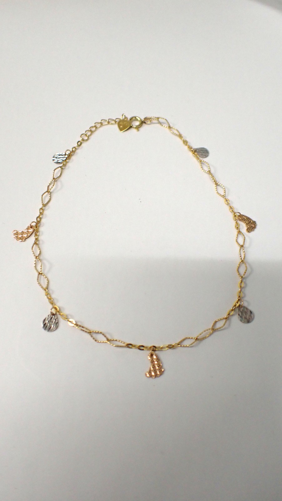 18K Gold Multi-Use Bracelet Anklet Butterfly Charm