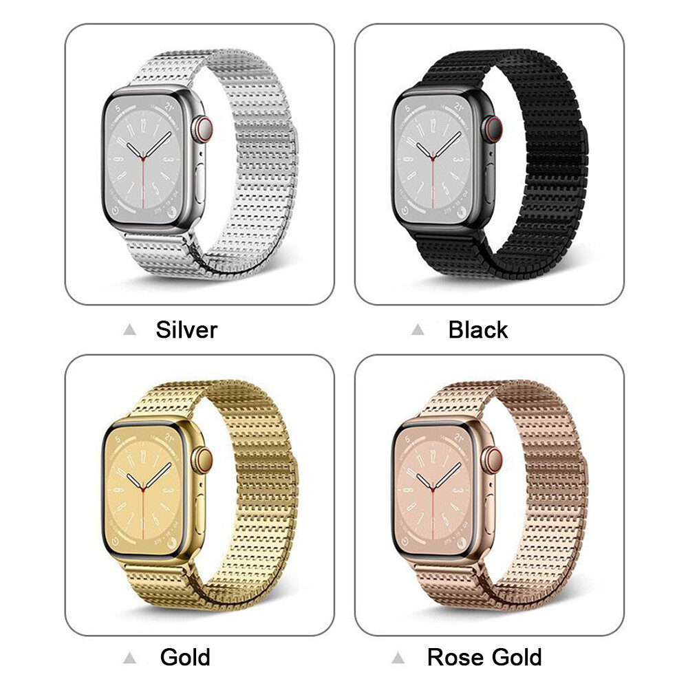 Stainless Steel Mesh Band for Apple Watch 10 9 8 7 6 SE 42/44/45/46/49mm Ultra 2