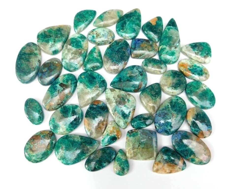 Natural Shattuckite Cabochon Gemstone For Making Jewelry Wholesale Lot 71591