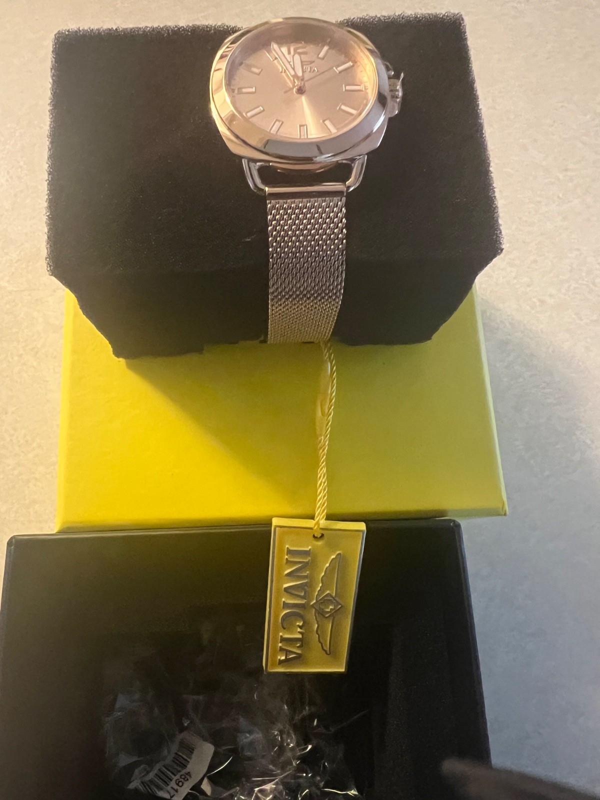 Invicta Men’s 27454 Angel Quartz Chronograph Rose Gold Dial Watch