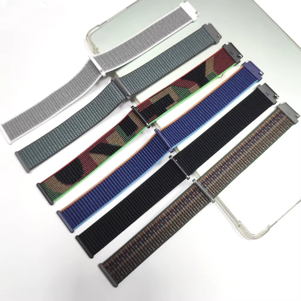 20mm/22mm Nylon Sport Loop Watch Band Strap Quick Release Adjustable Wristband