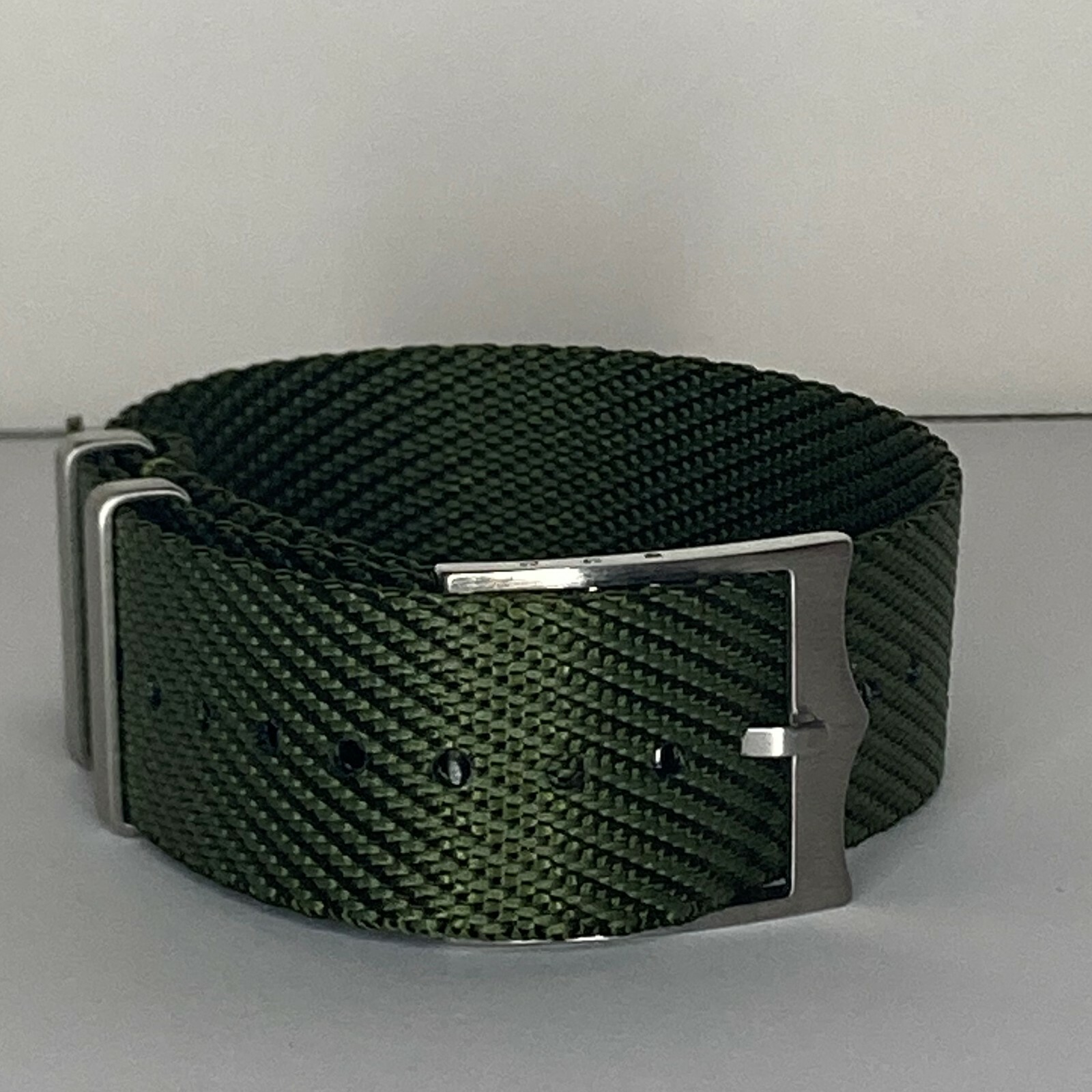WISCASSET WATCH STRAPS Premium One-Piece Woven Military Strap (FREE SHIPPING)