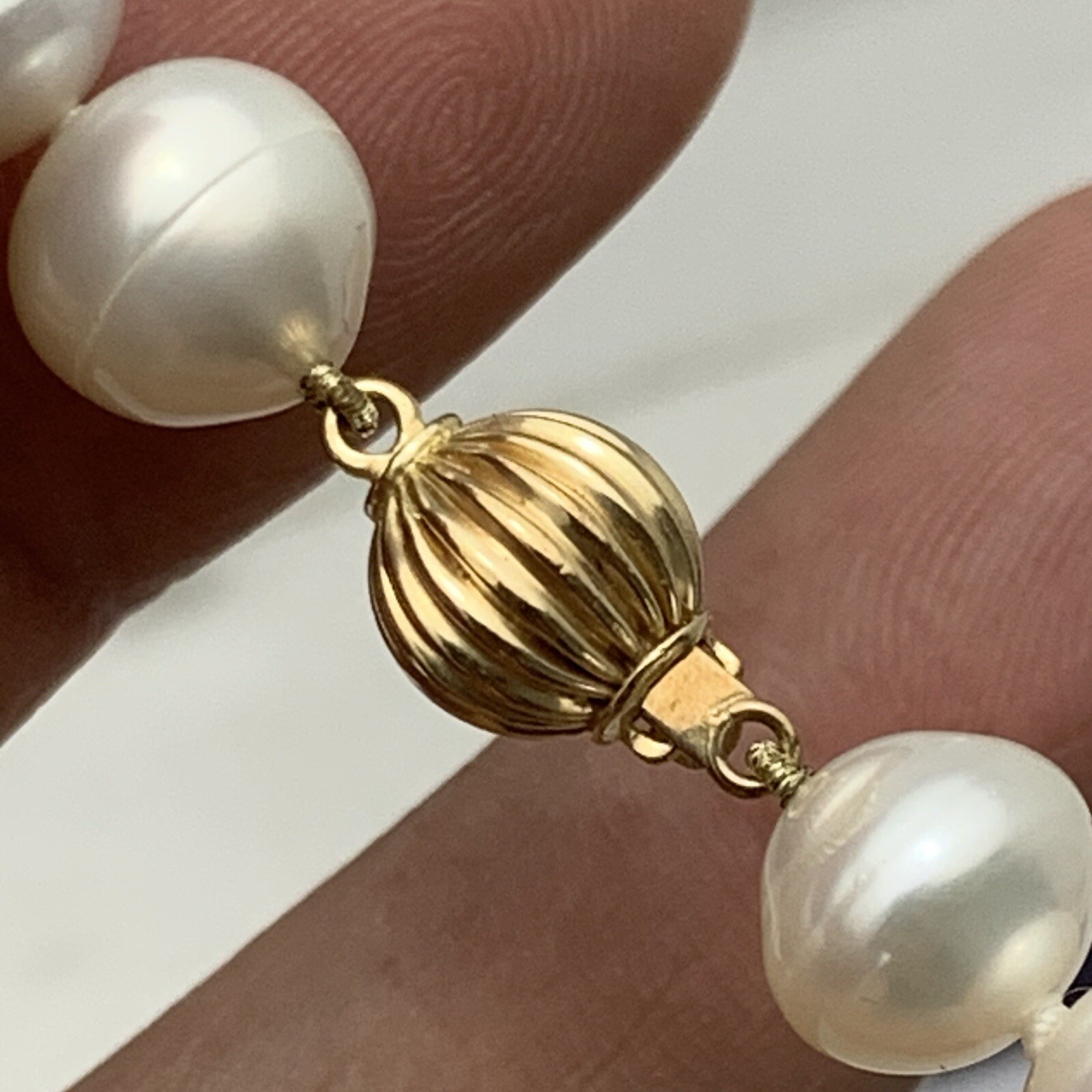 Japan Cultured Pearls Baroque Necklace 8.7 – 11mm Pearl 14k Gold