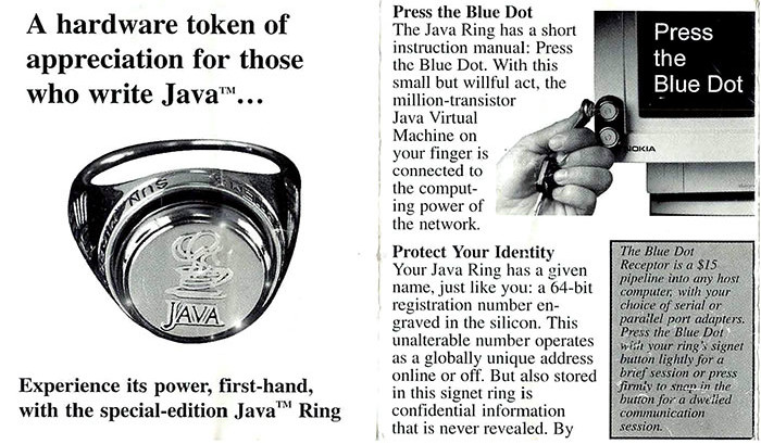 Size 10.5 – Sun Microsystems Java Ring – NEW! Vintage JavaOne Promo Collection