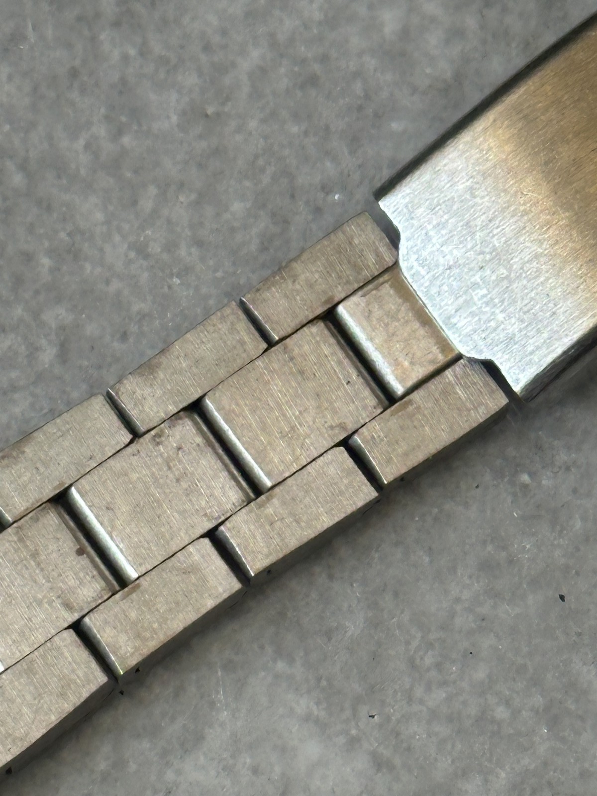 Bracelet de montre vintage en acier inoxydable