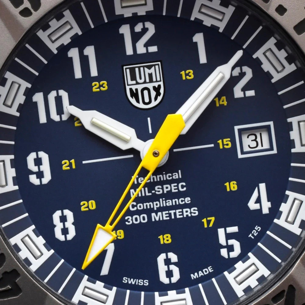 Luminox Men’s Watch XL.3355.SET MIL-SPEC 46mm 3350 Series Blue Dial Rubber 300M