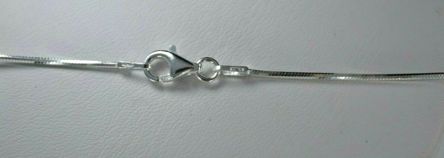 Sterling Silver- .925 – 8 Sided Snake Chain in 14″,16″,18″,20″,22″,24″,30