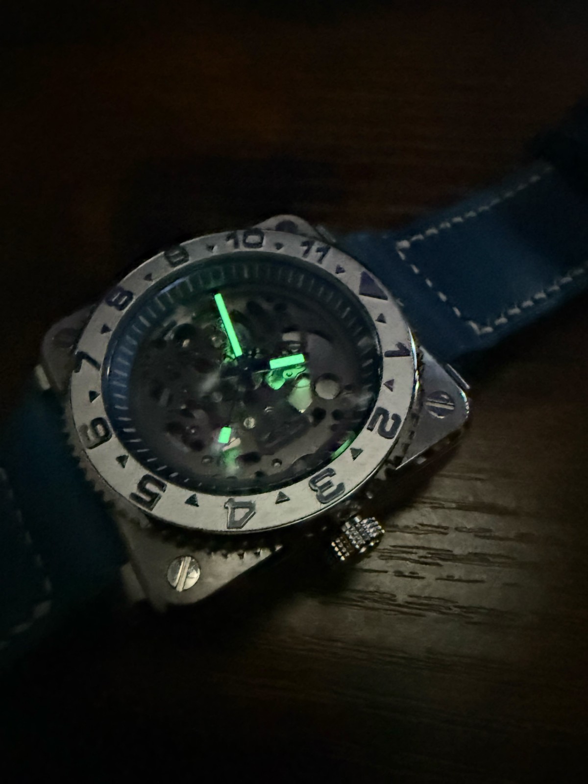 Bespoke Skeleton mod Automatic Watch powered by nh72 movement