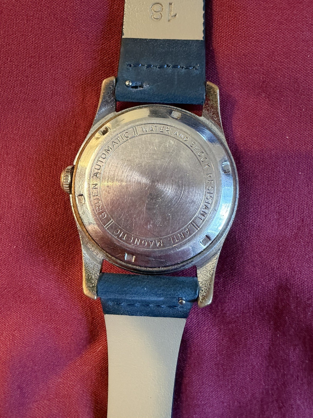Vintage 1960s Gruen Precision Swiss Automatic 33mm Tropical Dial 510 SS Running