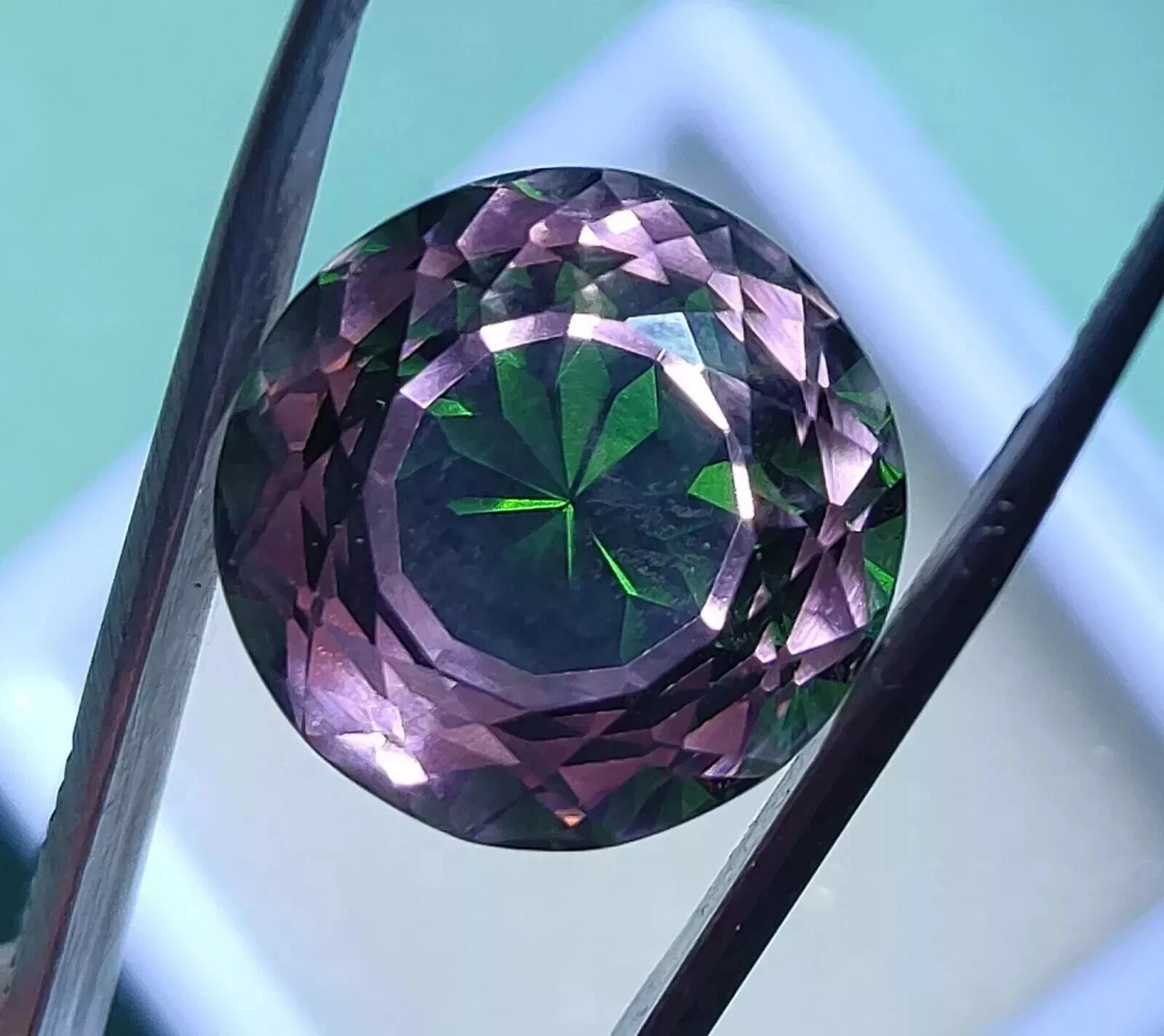 10.50 Ct+ Ceylon PITAMBARI Sapphire Bi-Color Certified Round Cut Loose Gemstone