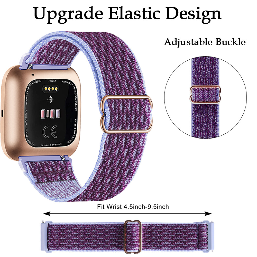 For Fitbit Versa / Versa 2 Nylon Fabric Wristband Wrist Bands Watch Band Strap