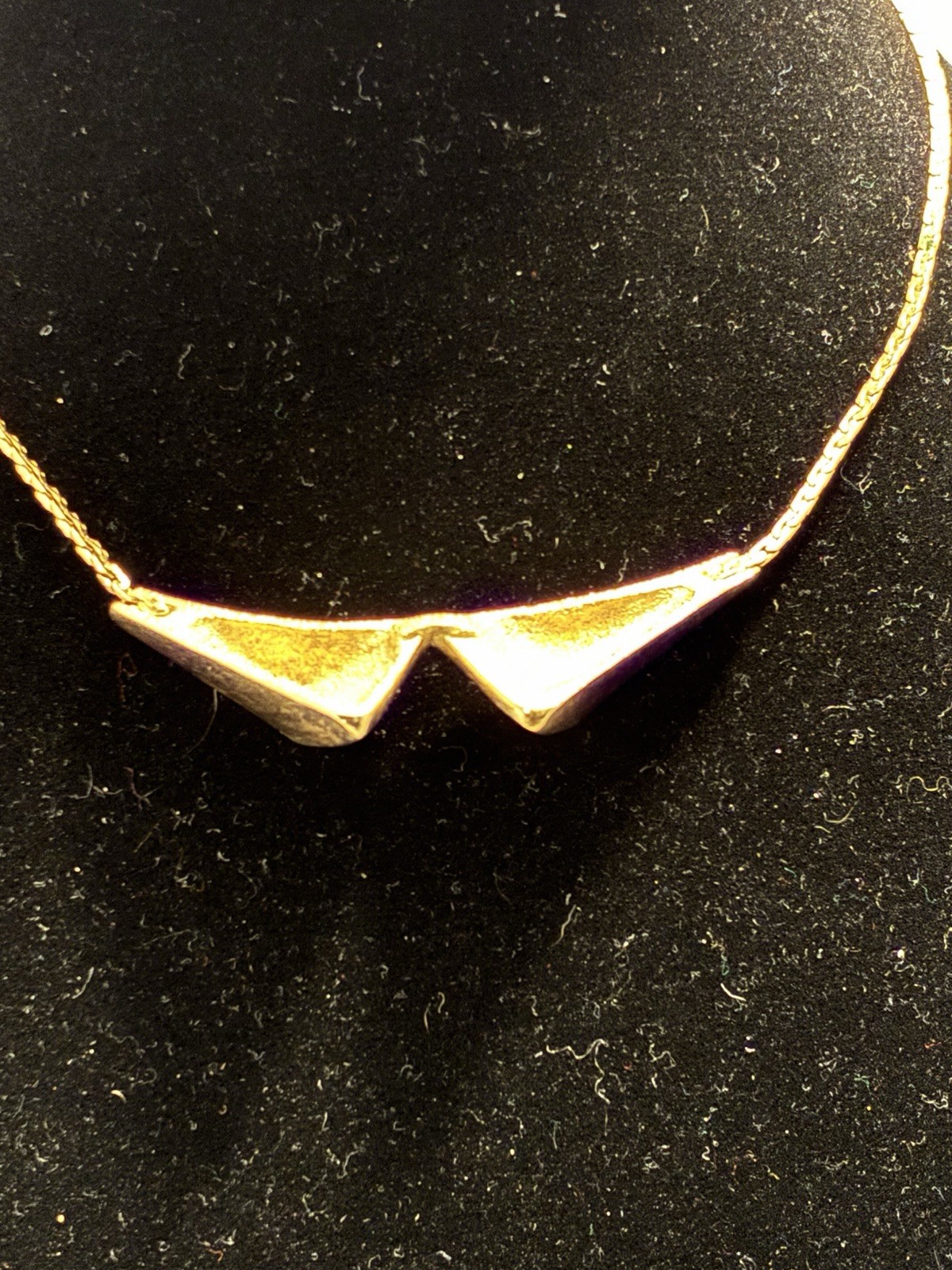 VTG Caroline Emmons Capriccio Choker Necklace Jens Von Edler MCM Gold Tone Rhine