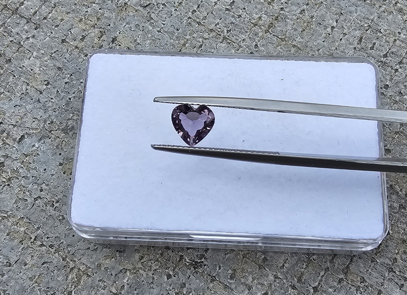 Amethyst 6.5mm X 6.9mm Heart Shape Loose Stone!