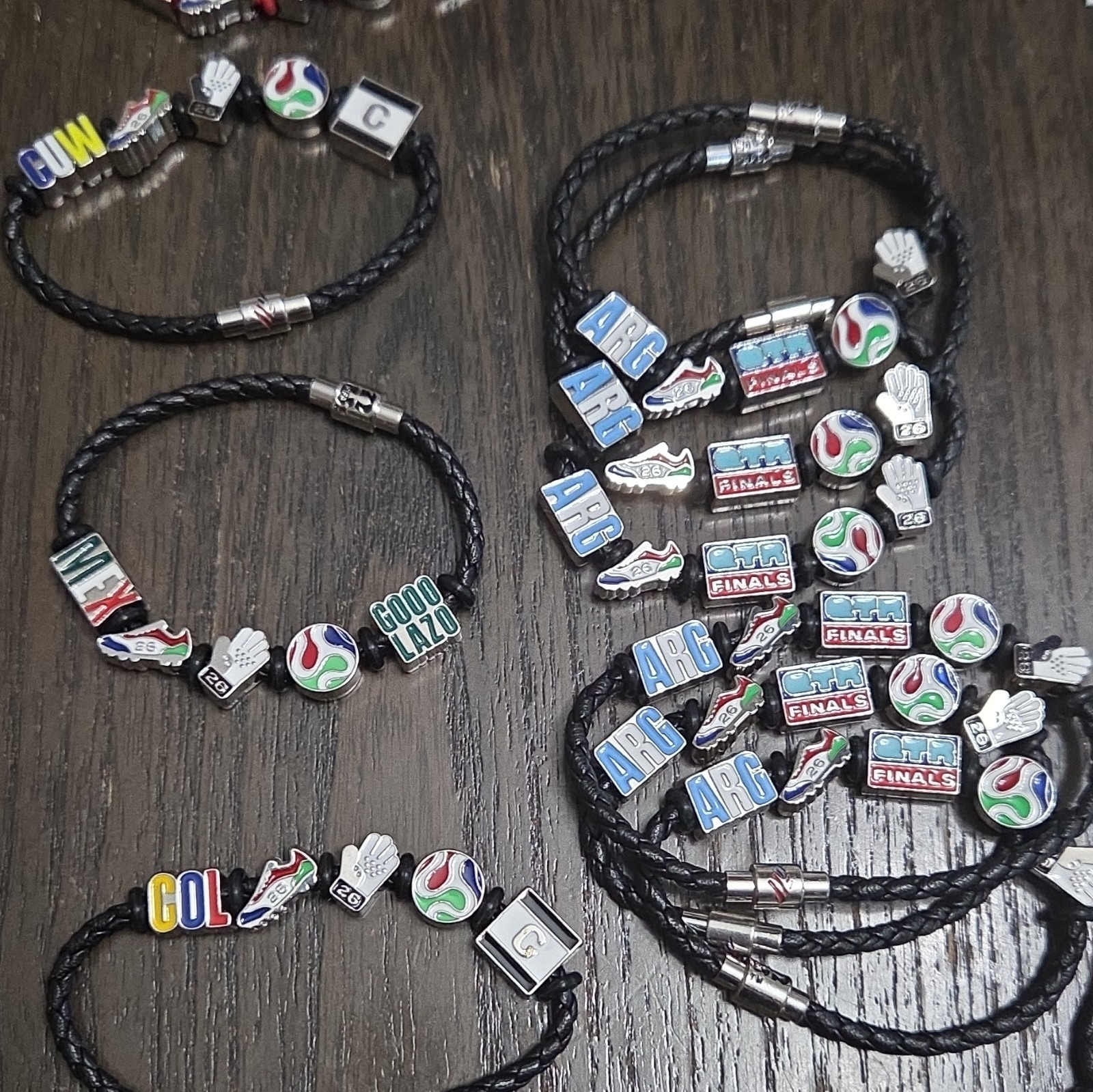 Fifa World Cup Variety Bracelets,also Single Charms Available!