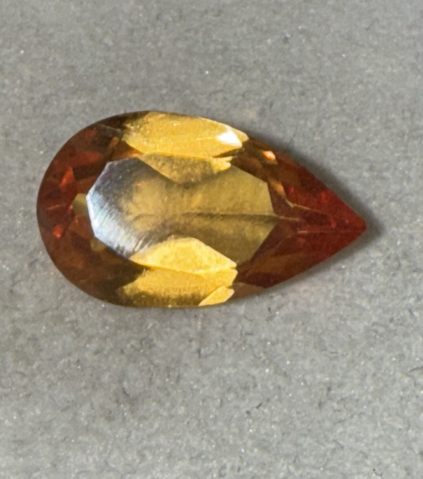 Flawless 5.33Ct. Rare Padparascha Colored Sapphire With Brilliant Pear Faceting!