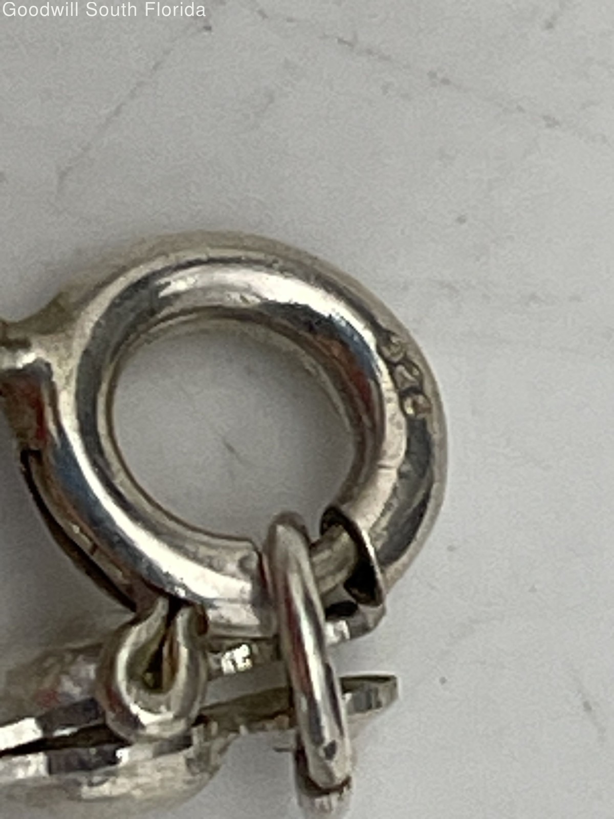 Silver Stamped/Unstamped Chain-Pendant-Bracelet-Earrings-Ring (6 Pcs) 30.4gr