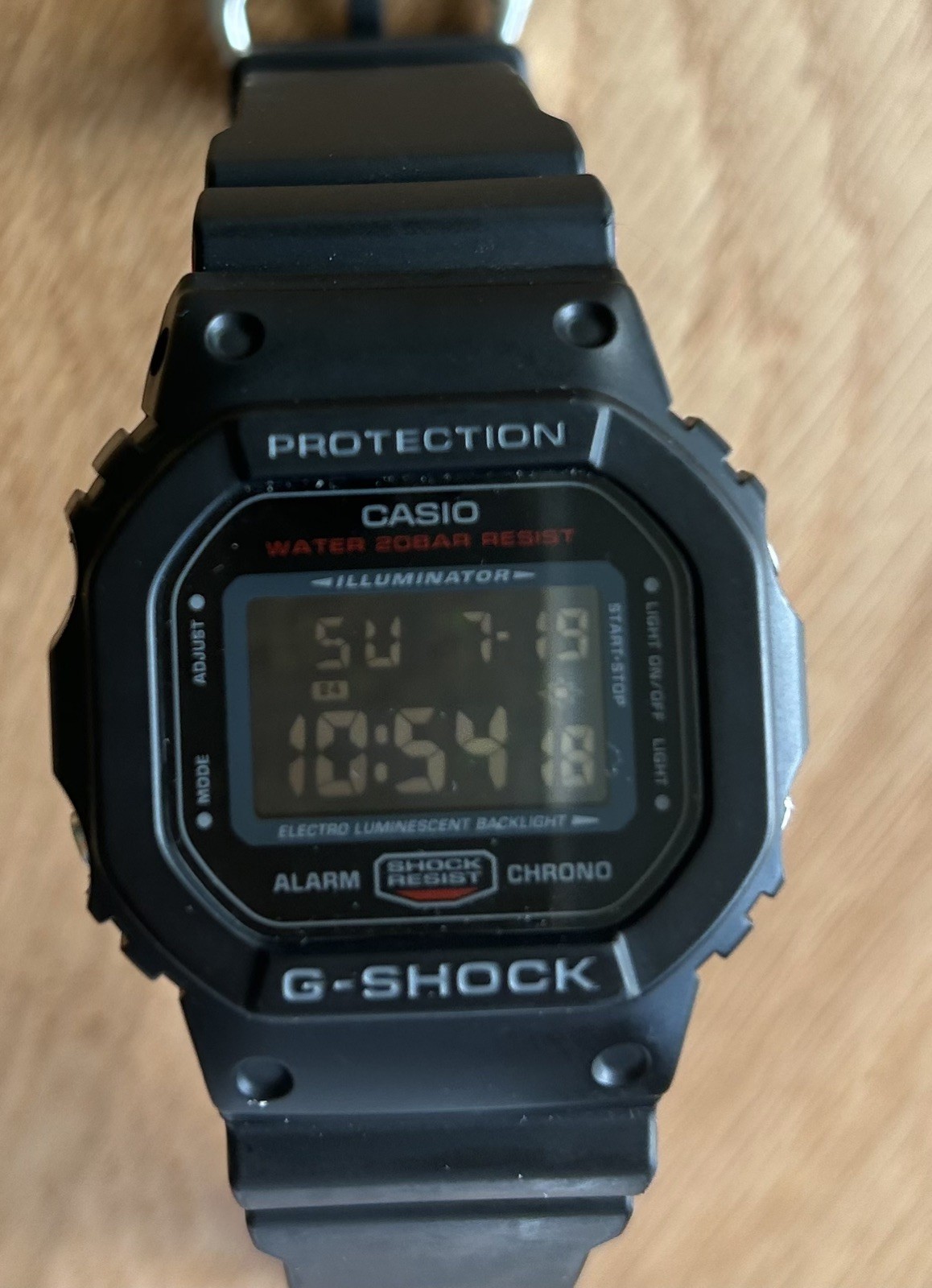 CASIO WATCH G-SHOCK DW-5600HR BLACK & RED HERITAGE SERIES 3229 WATER RESISTANT