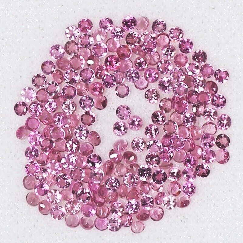 Wholesale Lot 3mm to 4mm Round Natural Pink Tourmaline Loose Calibrated Gemstone