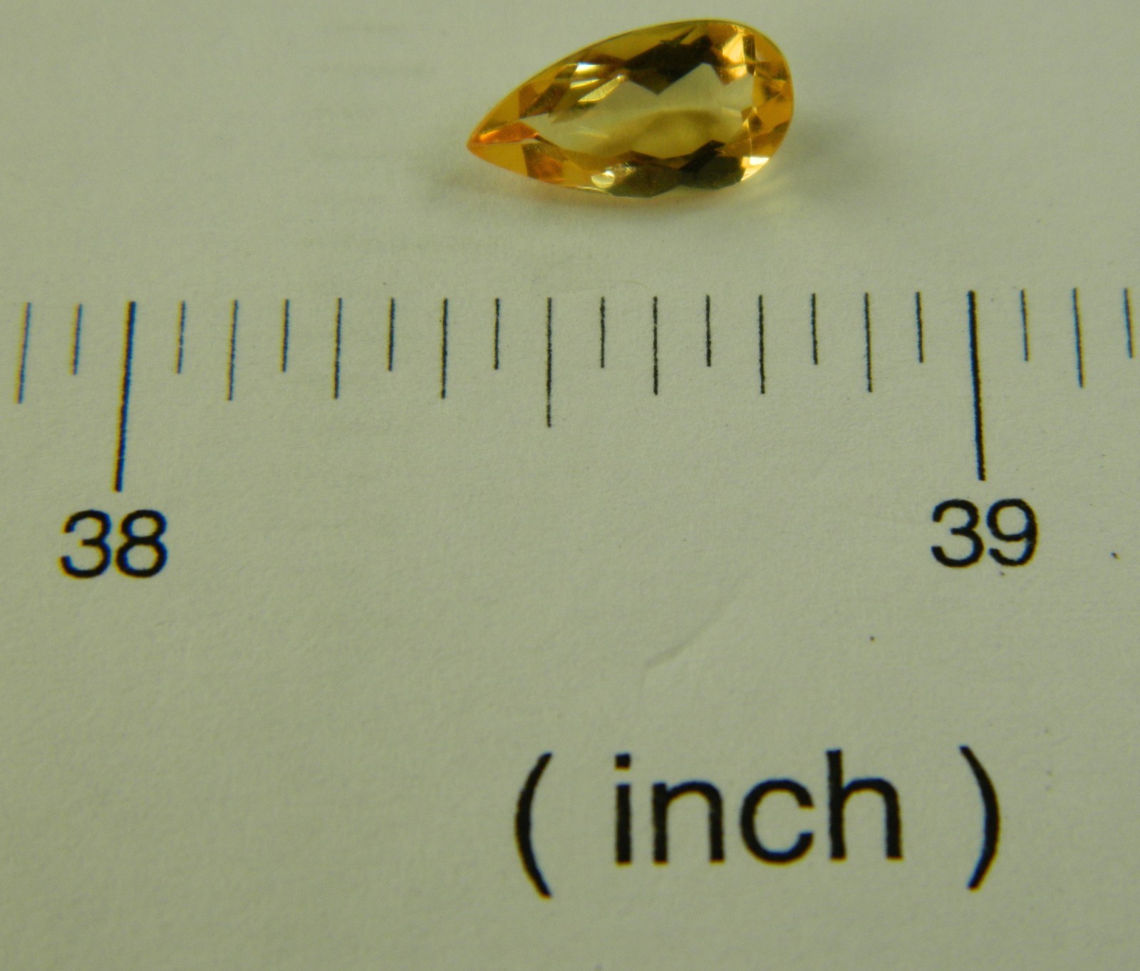 Imperial Topaz 1.27 Ct Clarity VVS Pear Cut Natural Golden Brazil I216