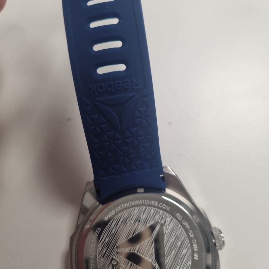 Reebok Uppercut Wristwatch 48mm Blue/Silver Men’s Watch RD-UPP-G2-S1IN-1N New OS