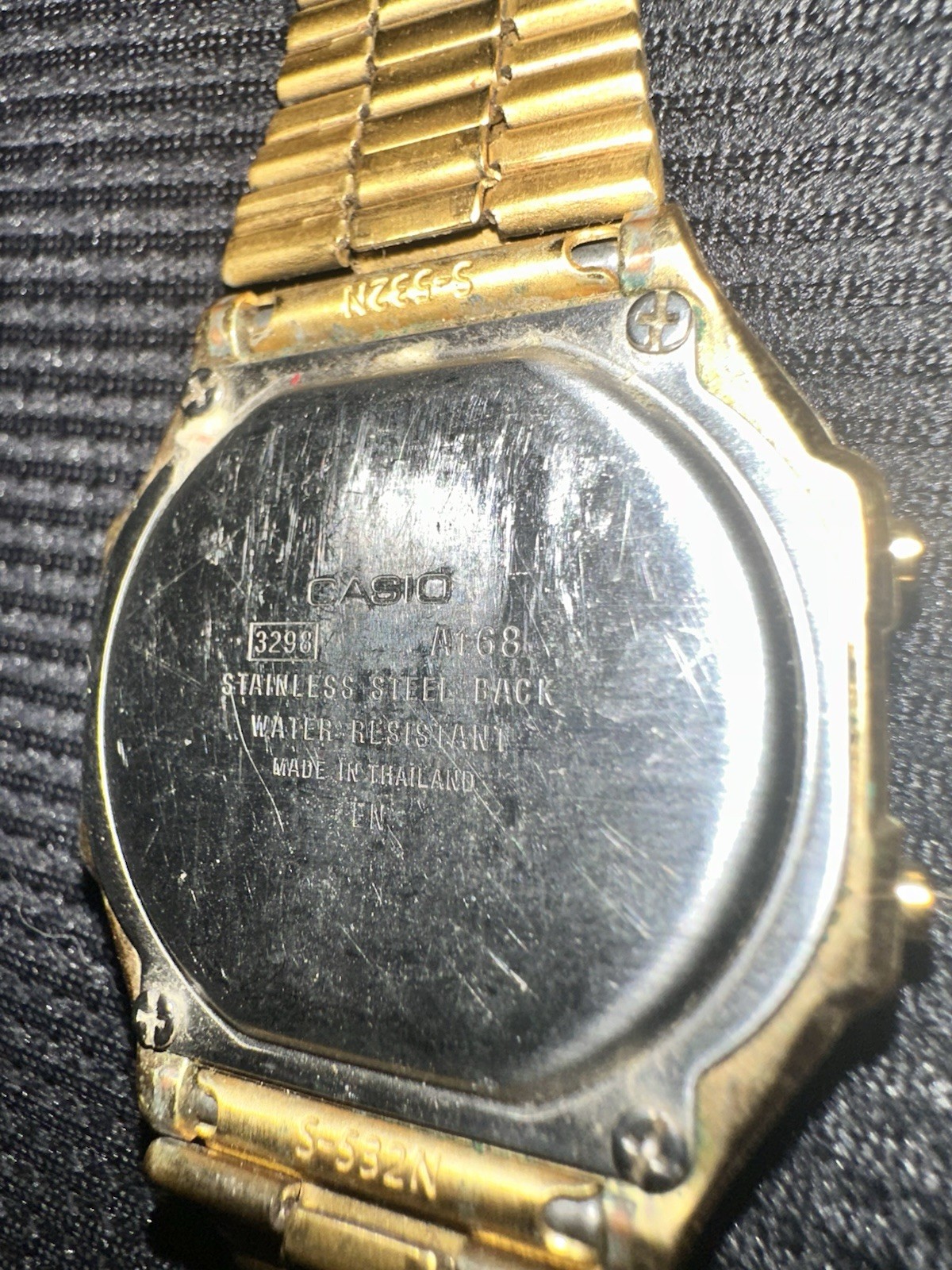 Vintage Casio A159WGE Digital Watch Module A168 Gold Tone – Japan Working
