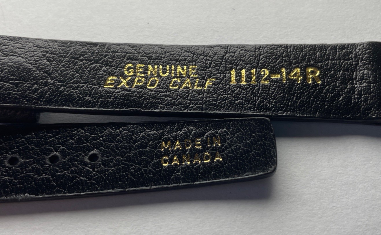 14mm Genuine Expo Calf Watch Band 1112-14R Without Buckle