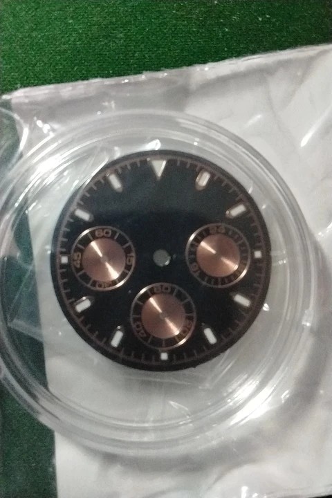 29mm Watch Dial Green Luminous High Quality For VK63 Quartz Movement Accessories