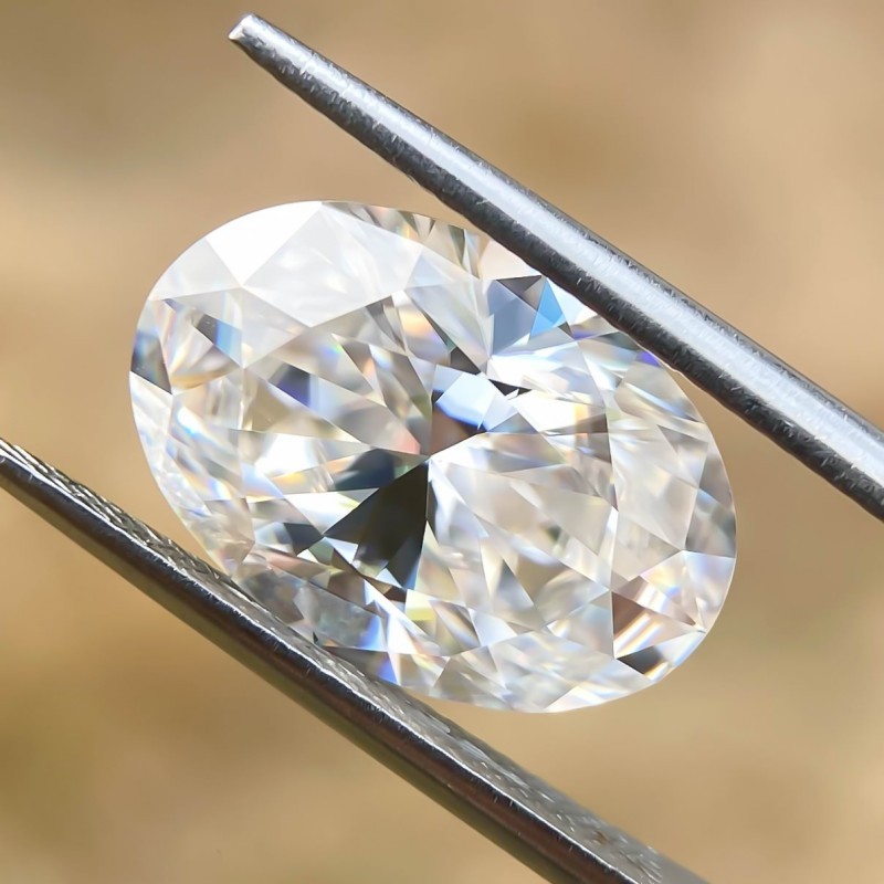 Excellent Oval Cut D Color 0.1-8ct VVS1 GRA Sparkling Loose Moissanite