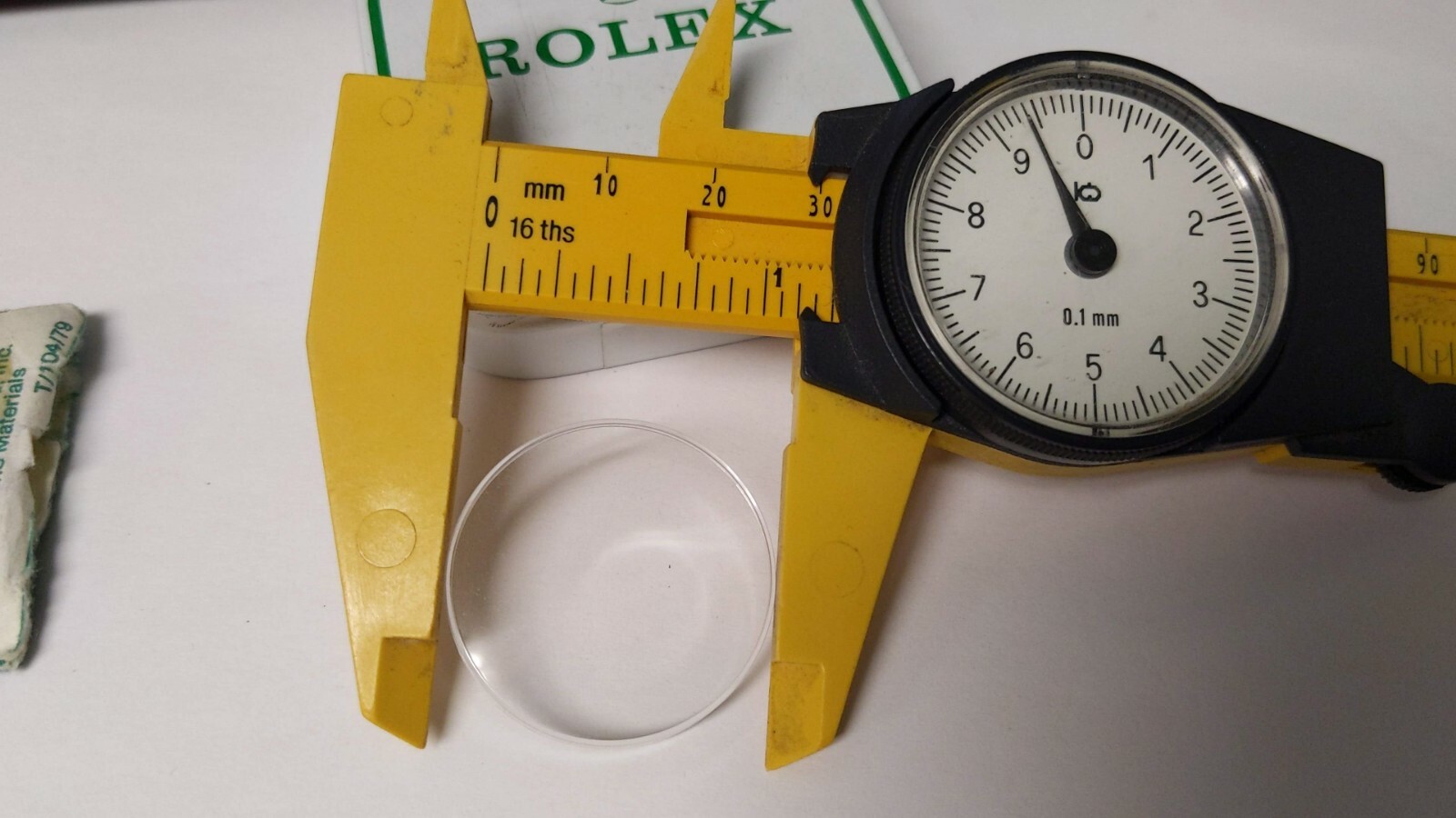 Genuine Rolex 25 13 TROPIC Crystal acrylic 29.5mm NEW with tags, low/no dome