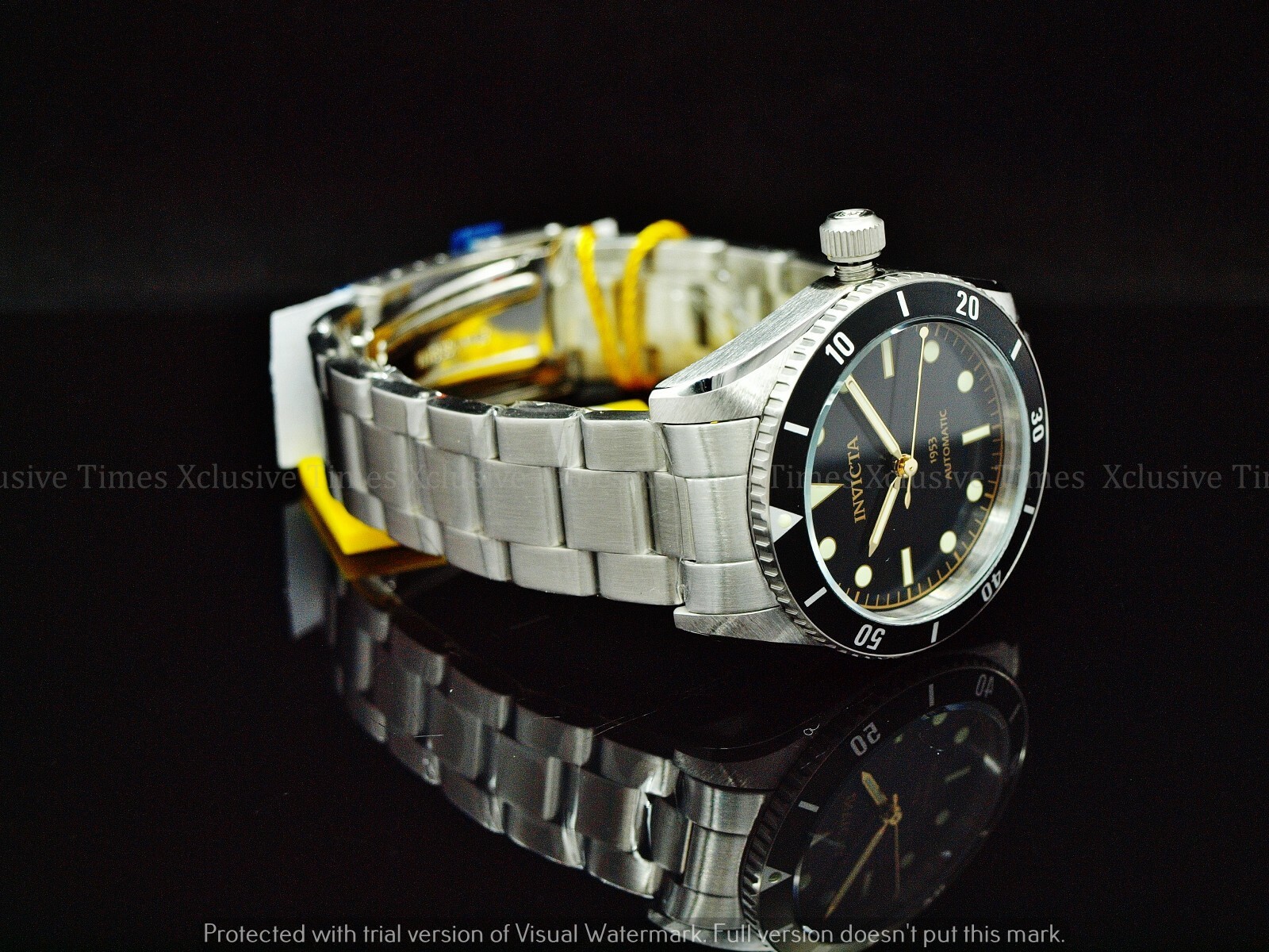 RARE Invicta Men 40mm Pro Diver 1953’s Homage Automatic NH35 Black Dial SS Watch