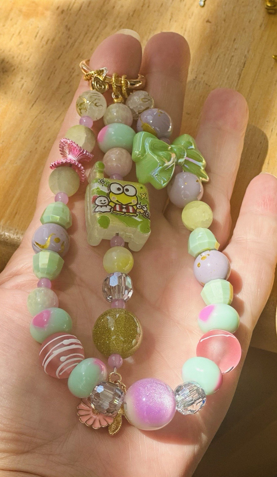 Multicolor Stackable Beaded Charm Bracelet Dangle Cartoon Animals Flowers