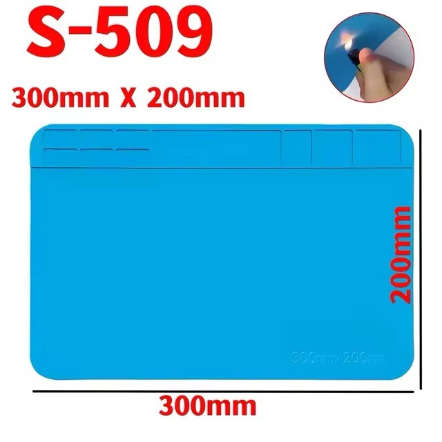 Watchmaker Rubber Silicone Bench Mat Pad Anti-Slip Jewelry Watch Sunglass Repair