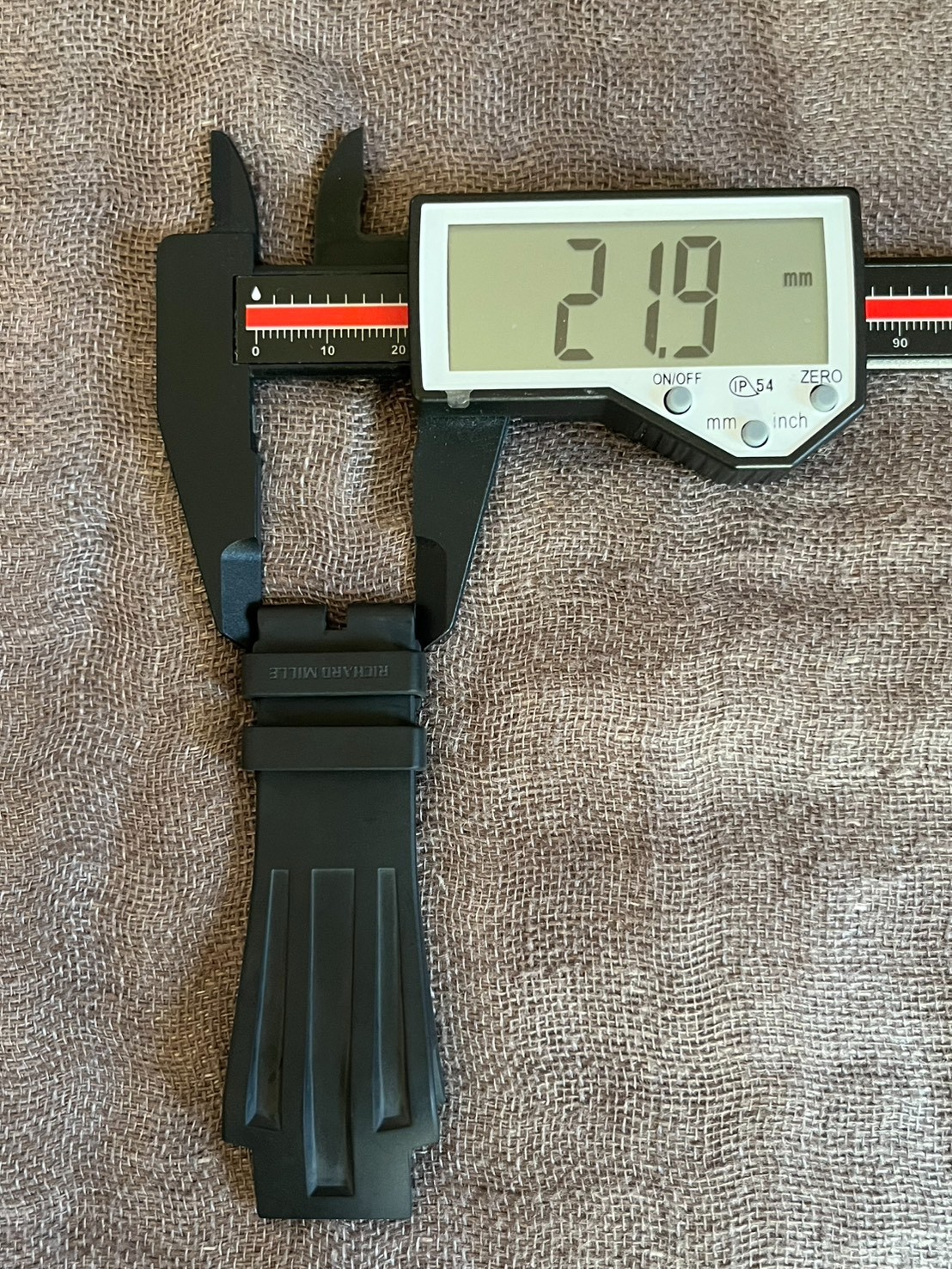 Authentic Richard Mille Black Rubber Strap For RM028 28M