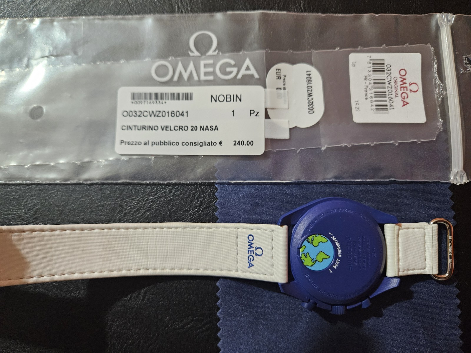 Moonswatch Mission To Earthphase-Moonshine Gold “Pop Corn” + NASA Omega Strap
