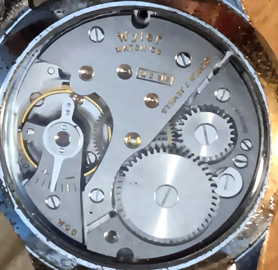 Vintage Wyler WycoFlex Watch 7 jewels Swiss Clear Glass Back WORKING no reserve