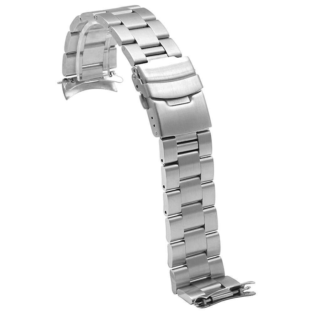 Watch Band For Citizen NY0086-16L NY0086-83L Curved Stainless Steel Oyster 20mm