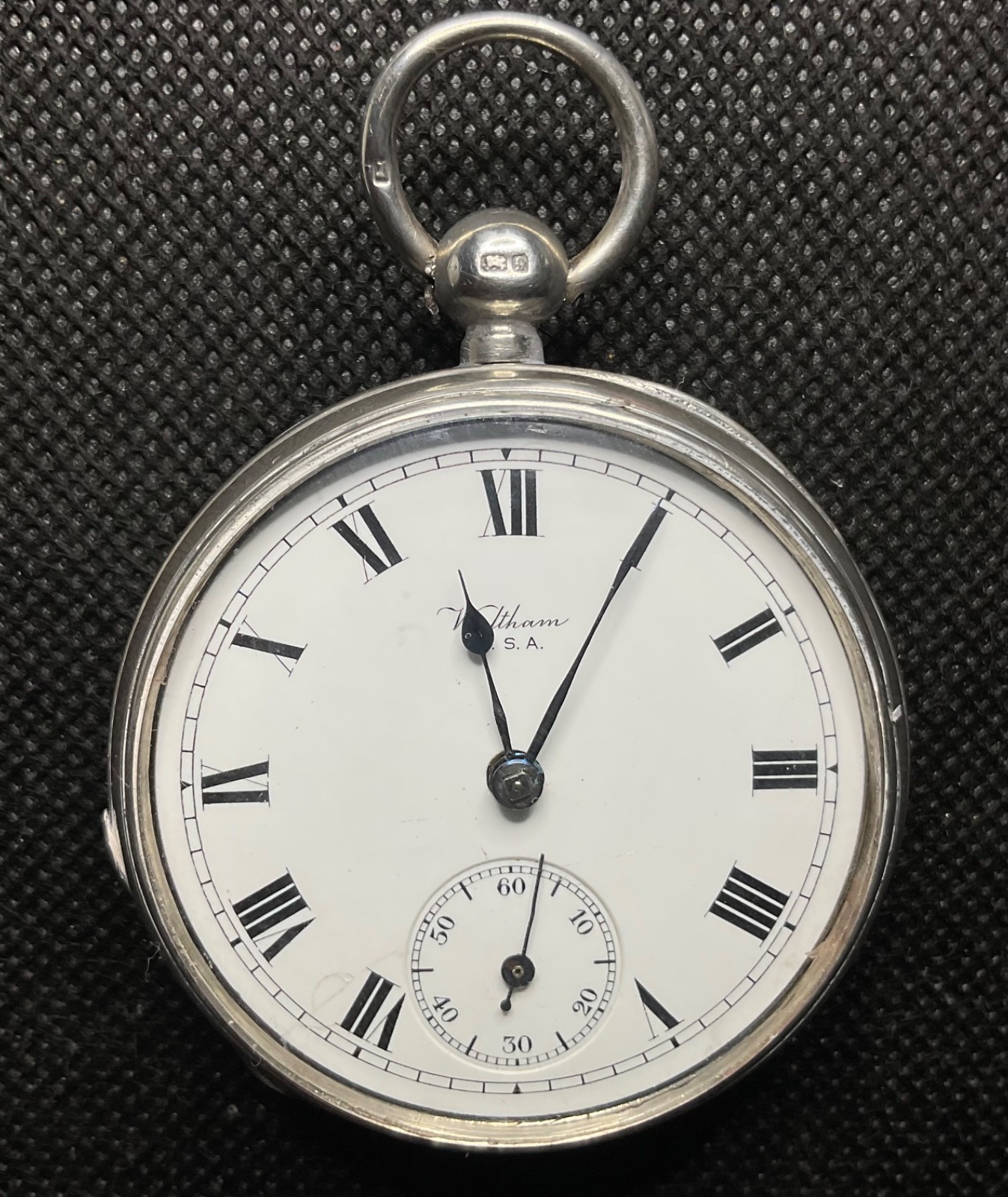 c.1882 Waltham Sterling Silver model 1877 size 18 model 1877