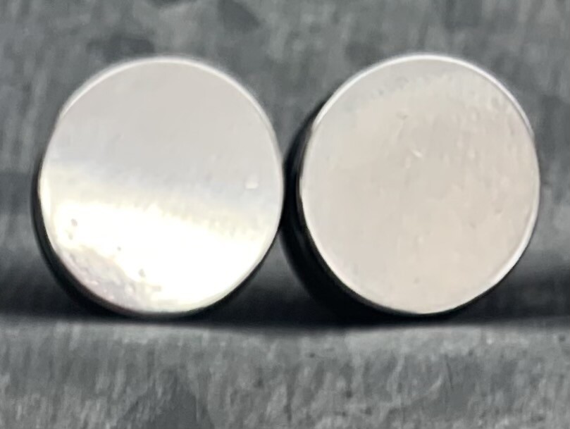 PAIR 316L Surgical Steel Bullet Flat Head Plugs Tunnels Gauges Body Jewelry