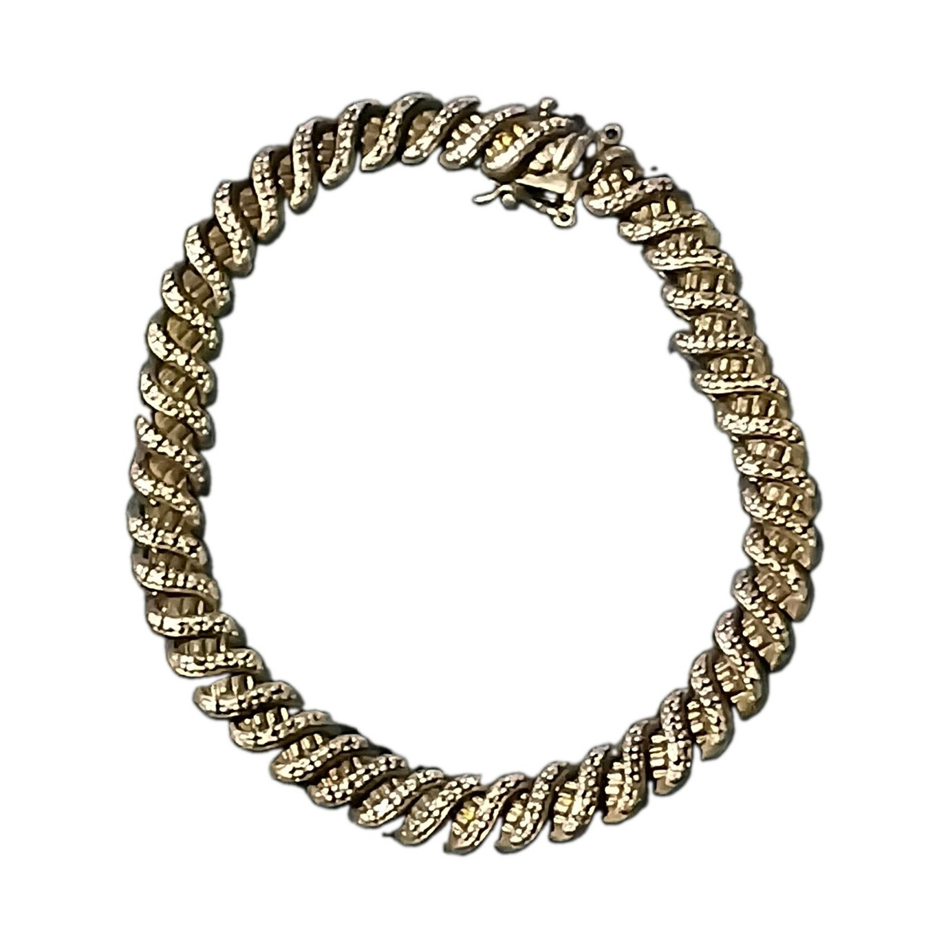 Miami Cuban Link Chain Bracelet – 7″ 6.2mm 15.7g- Iced 925 Sterling Silver