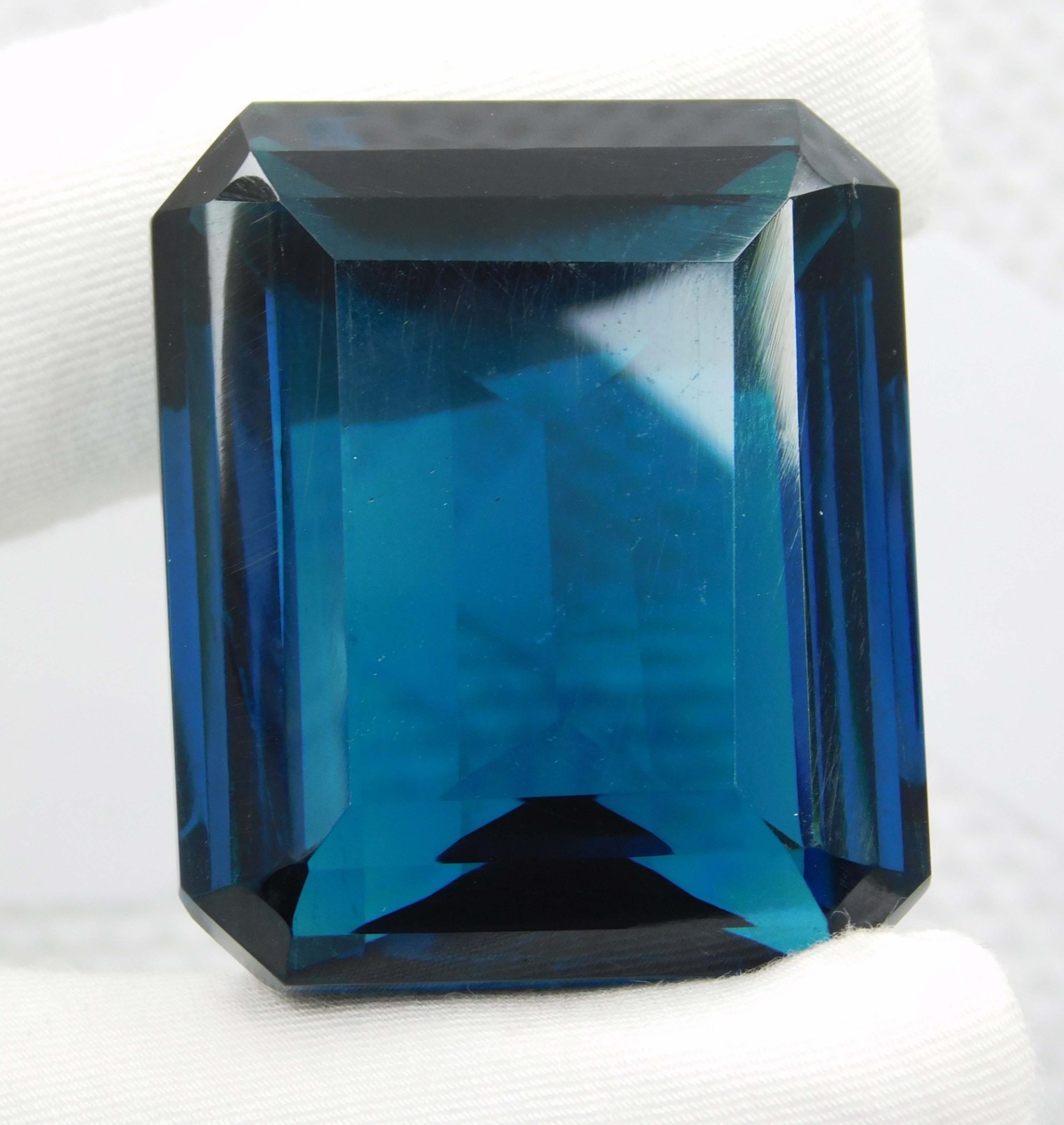 Rare Natural Bluish Green Grandidierite 170.25 Ct Emerald Cut – AAA Flawless Gem
