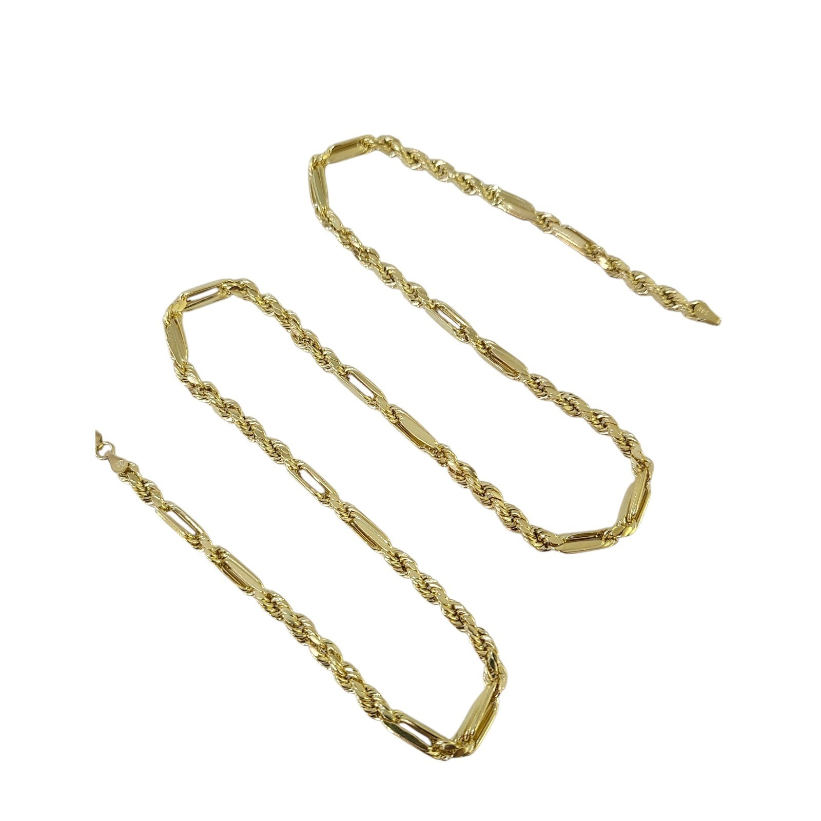 Real 14k Yellow Gold Milano Rope Chain 5mm Necklace 18″-30″ in Men Women
