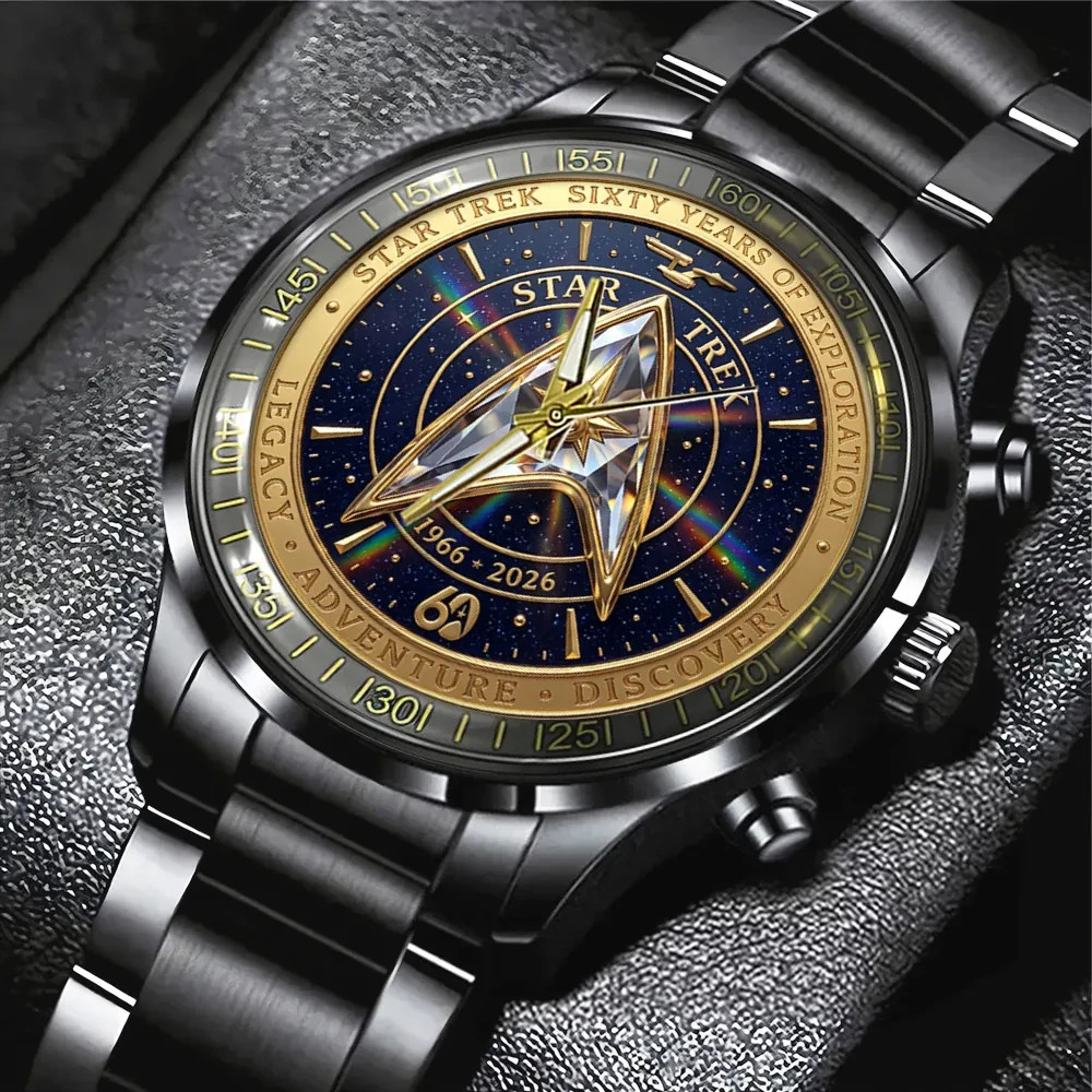Star Trek 60th Anniversary Black Stainless Steel Watch – 7671
