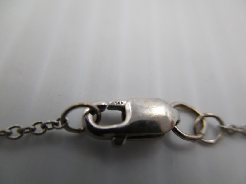 17.5″ 14K White Gold 1.0mm Rolo Chain Necklace – 1.604 grams Excellent Condition