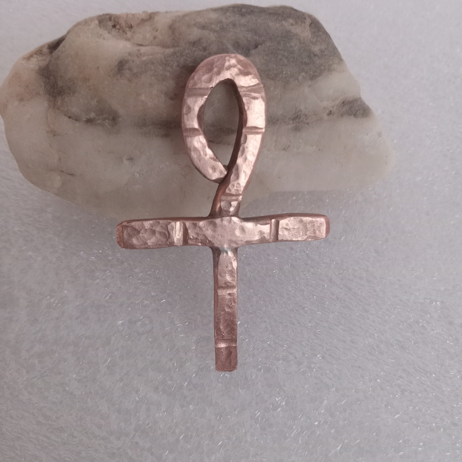Handmade Copper Ankh Pendant – Egyptian Symbol of Life